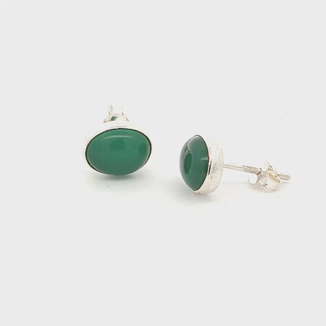 Green Onyx Earrings - Nadine