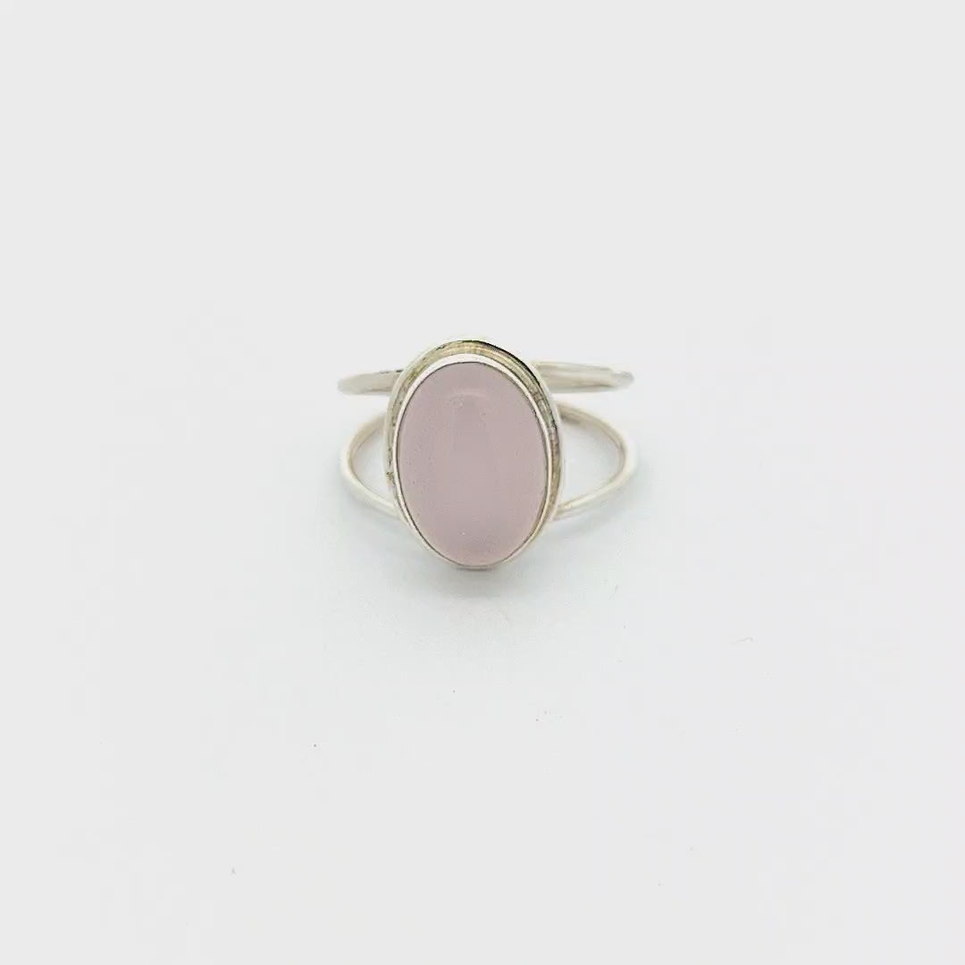 Rose Quartz Ring - Bazille