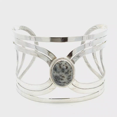 Dendritic Agate Cuff - Alexandra