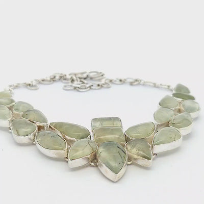 Prehenite Necklace - Gigi