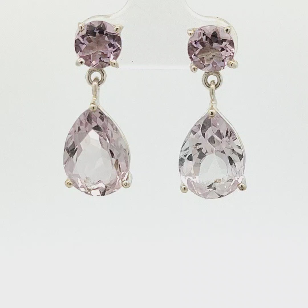 Amethyst Earrings - Marie