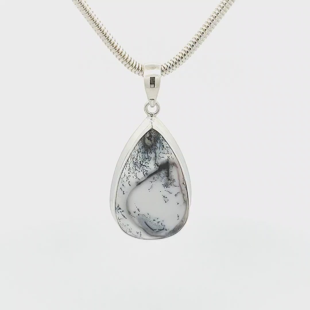 Dendritic Agate Pendant - Dani