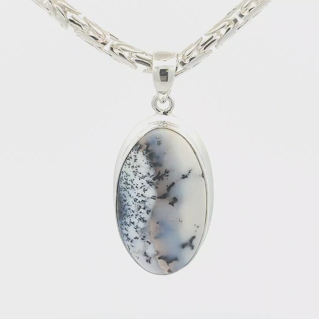 Dendritic Agate Pendant - Seren