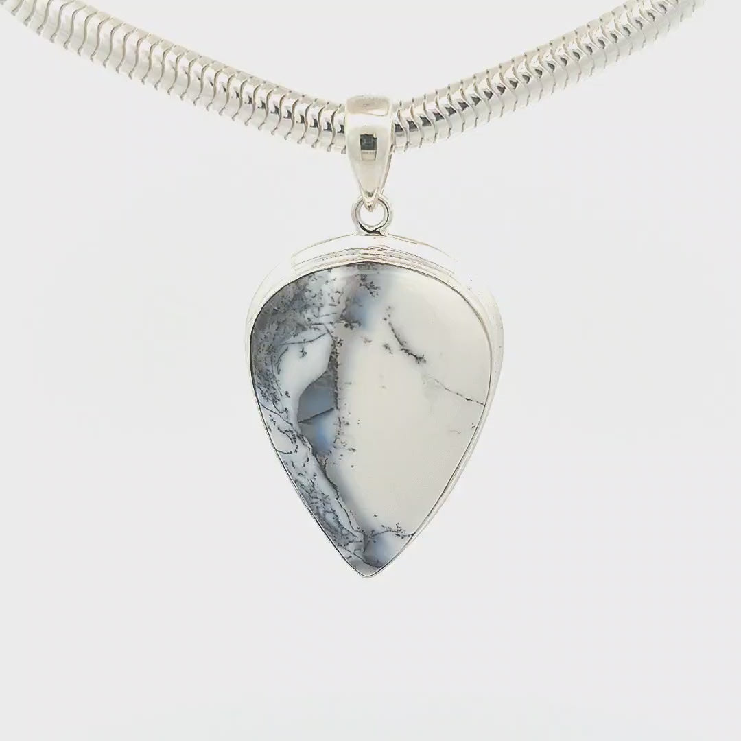 Dendritic Agate Pendant - Lynda