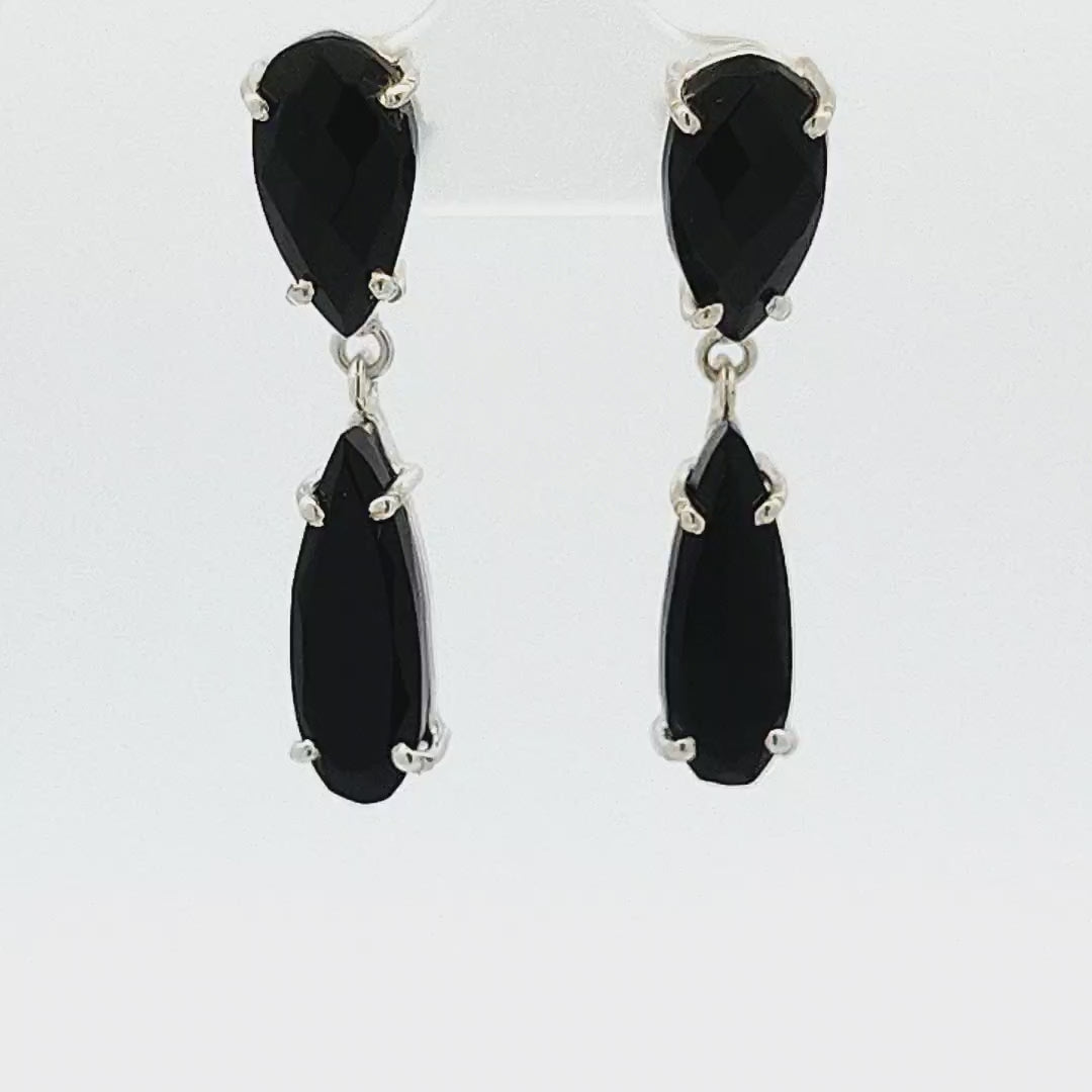 Black Onyx Earrings - Jenna