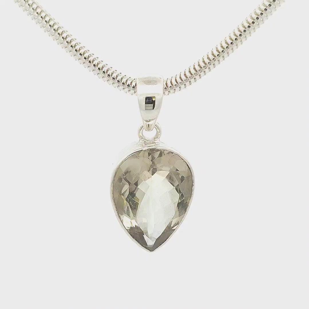 Green Amethyst Pendant - Esme