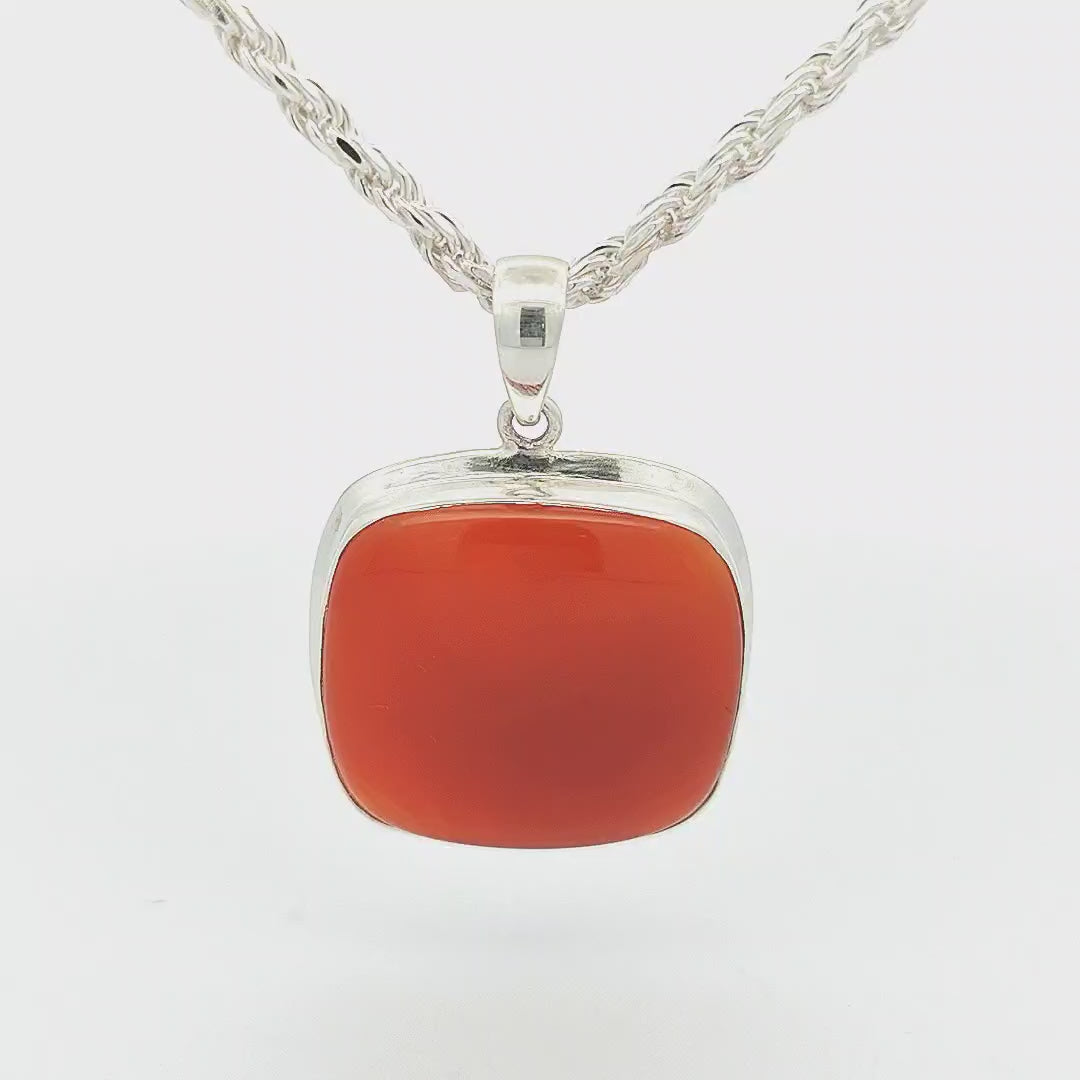 Carnelian Pendant - Megan (large)