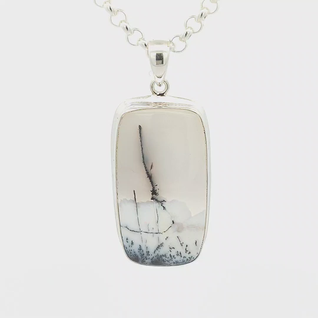 Dendritic Agate Pendant - Alice