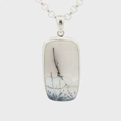 Dendritic Agate Pendant - Alice