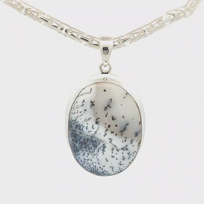 Dendritic Agate Pendant - Finola