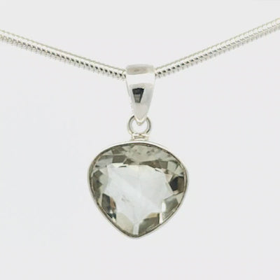 Green Amethyst Pendant - Calla