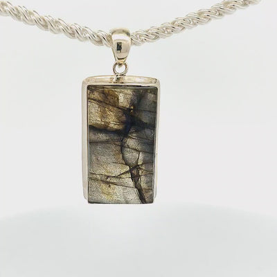Large Labradorite Pendant - Sindhu