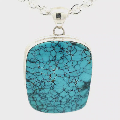 Large Turquoise Pendant - Anna