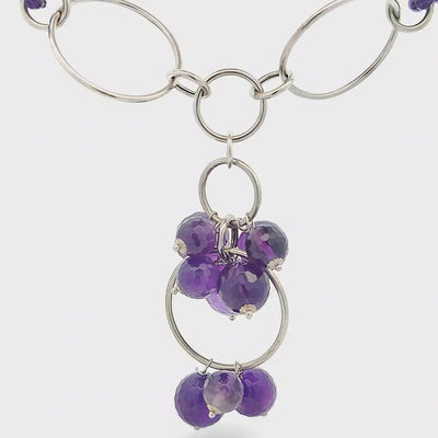 Amethyst Bead Necklace - Antonia