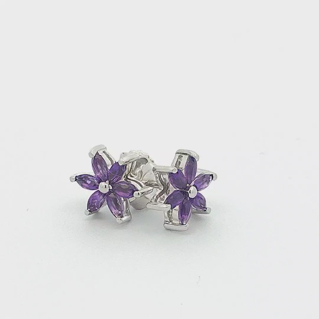 Amethyst Studs - Larissa