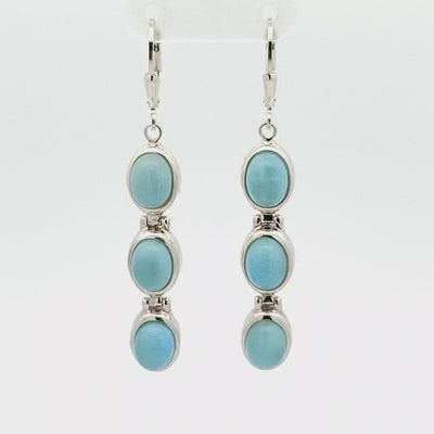 Larimar Earrings - Agatha