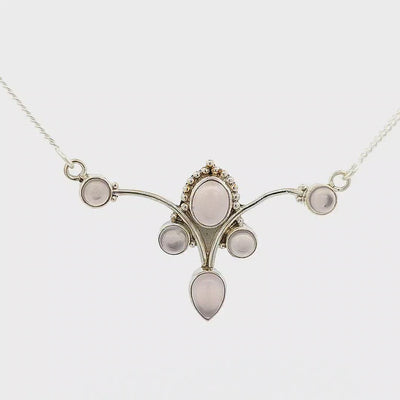 Rose Quartz Necklace - Lydia