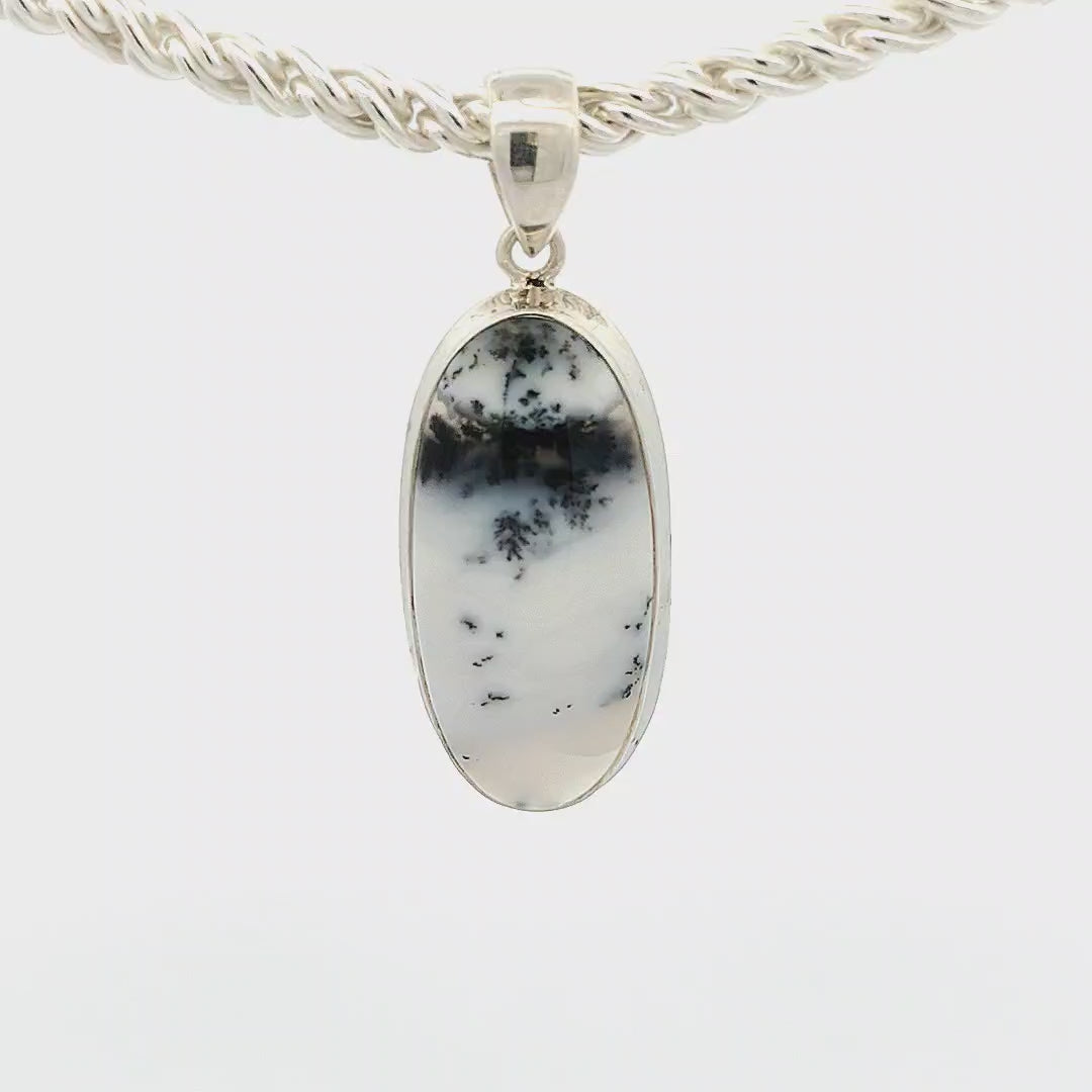 Dendritic Agate Pendant - Monique