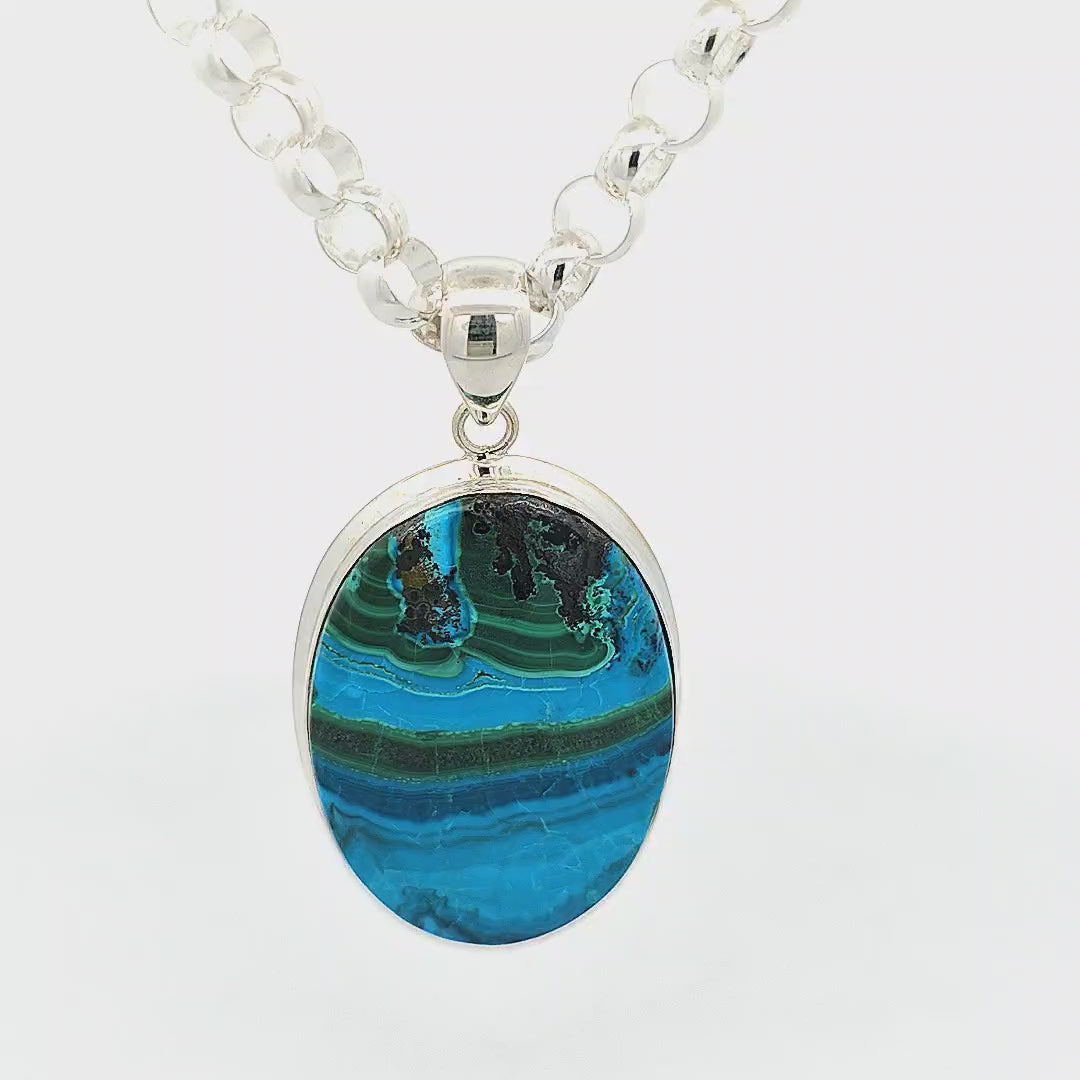 Chrysocolla Pendant - Gabrielle