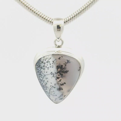 Dendritic Agate Pendant - Cleo