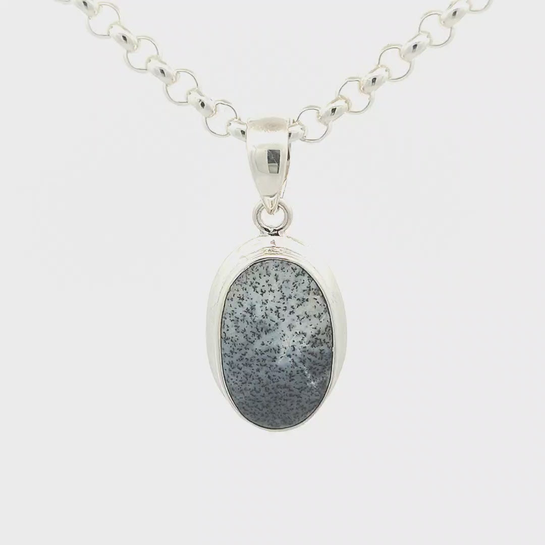 Dendritic Agate Pendant - Lucia