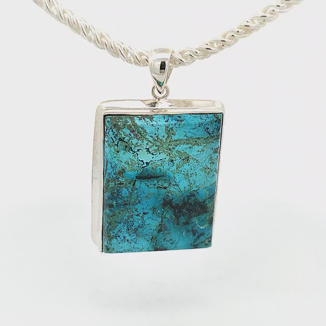 Chrysocolla Pendant - Anna