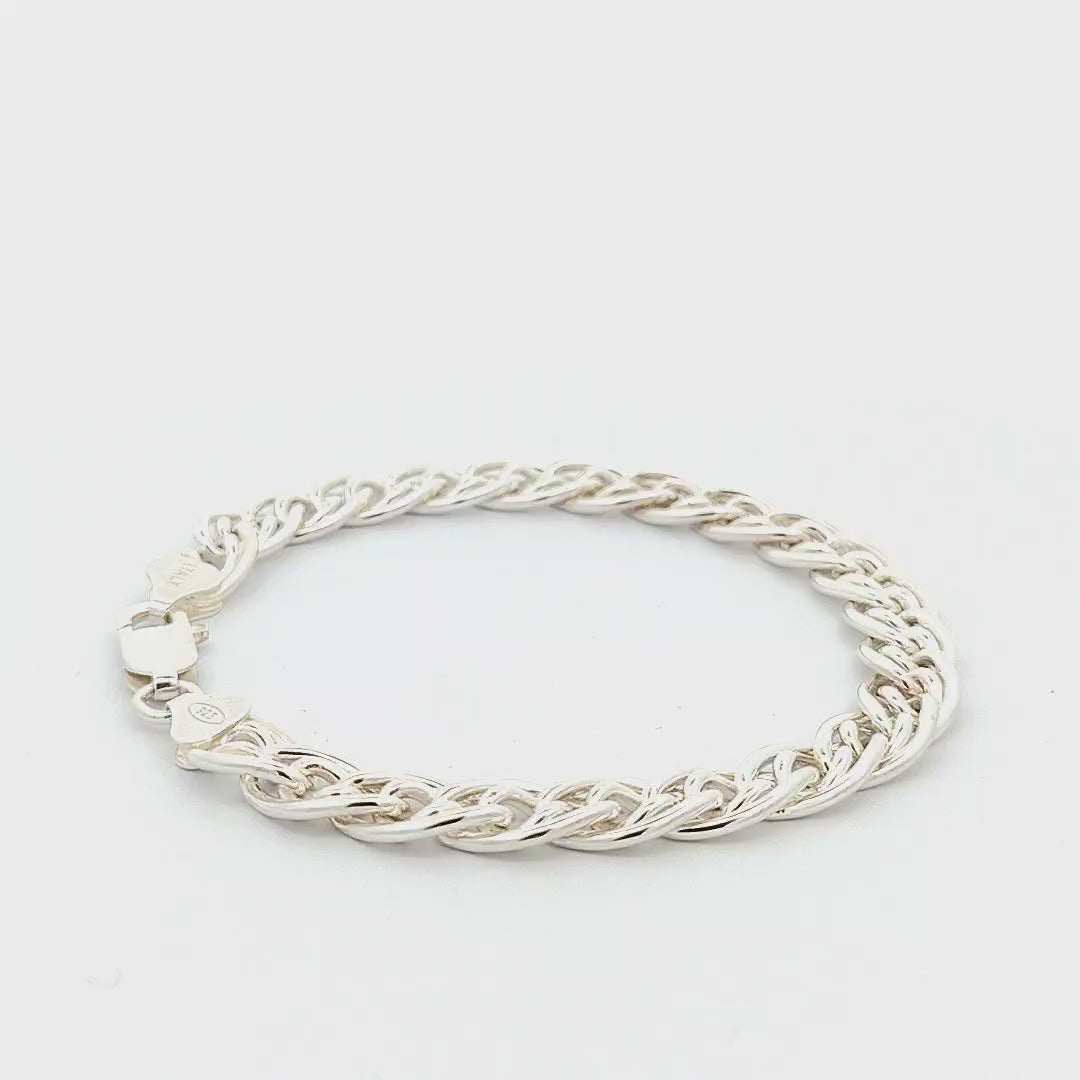 Sterling Silver Double Link Bracelet