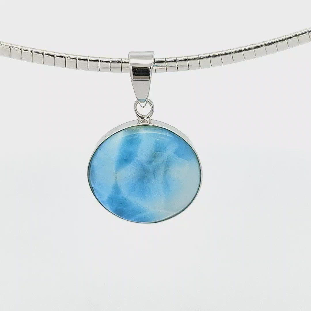 Larimar Pendant - Faith