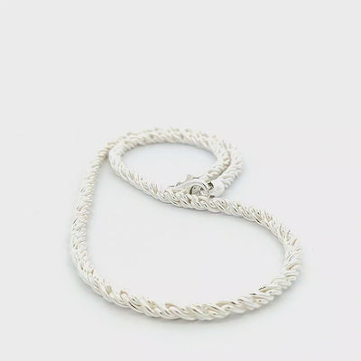 Sterling Silver Torsion Chain, Width 4mm