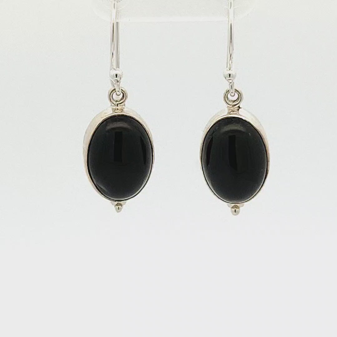 Black Onyx Earrings - Simone