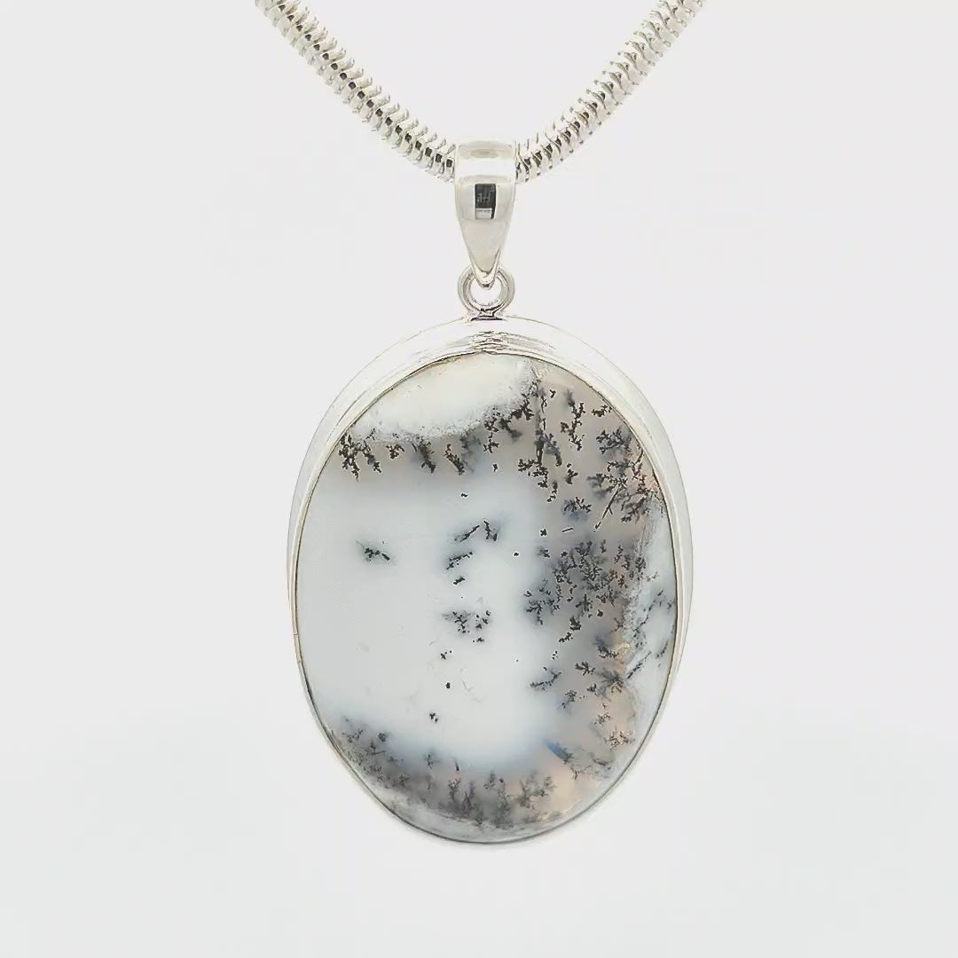 Dendritic Agate Pendant - Kim
