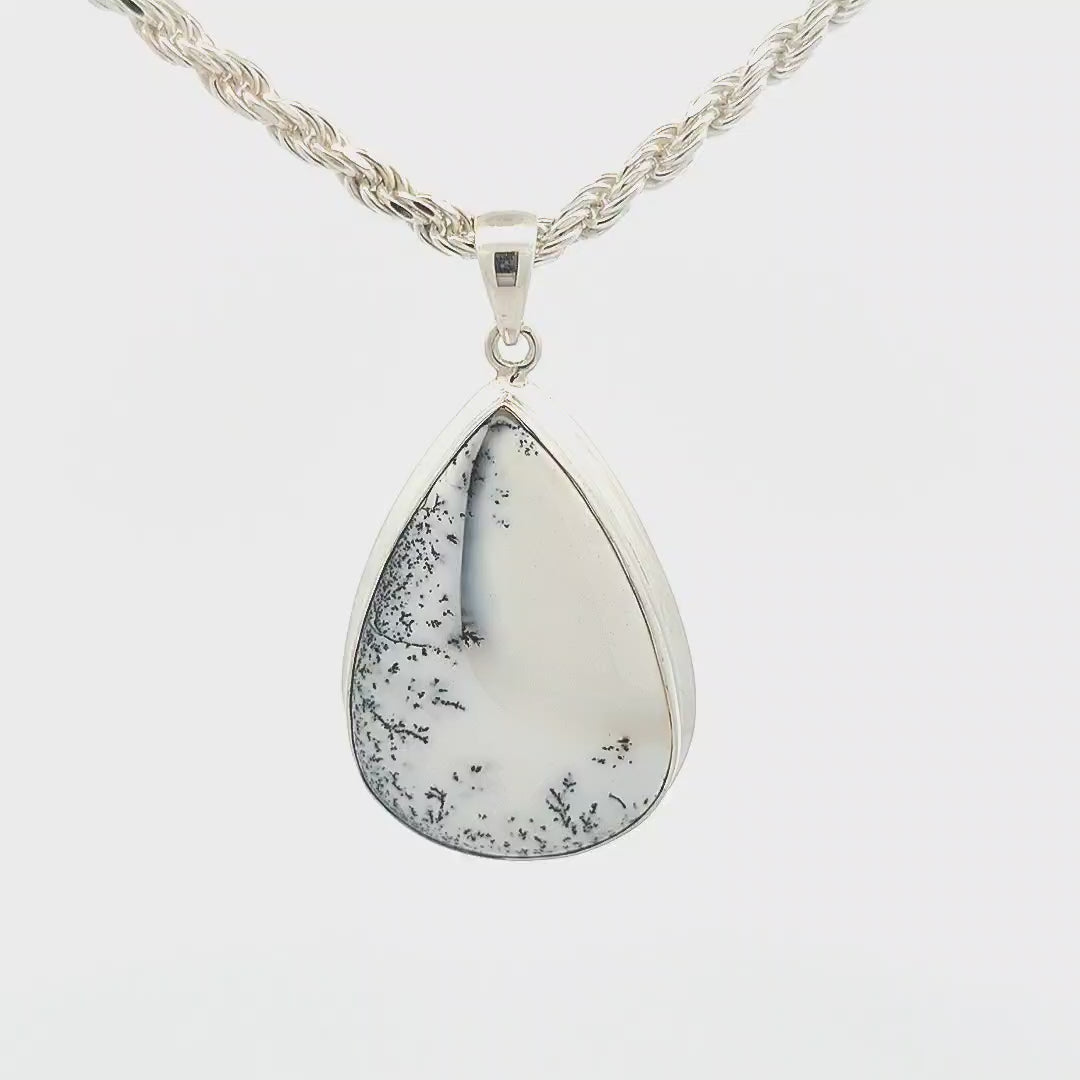 Dendritic Agate Pendant - Willow