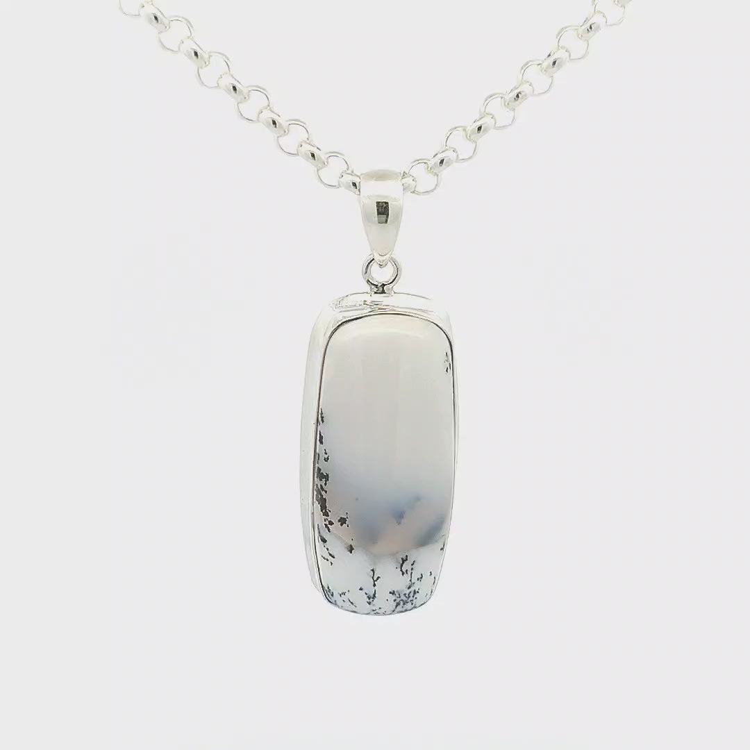 Dendritic Agate Pendant - Amy