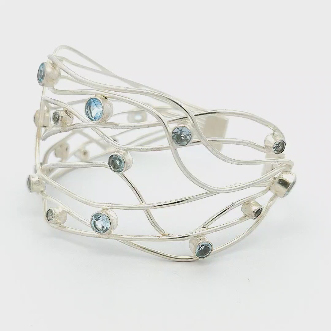 Blue Topaz Cuff - Giselle