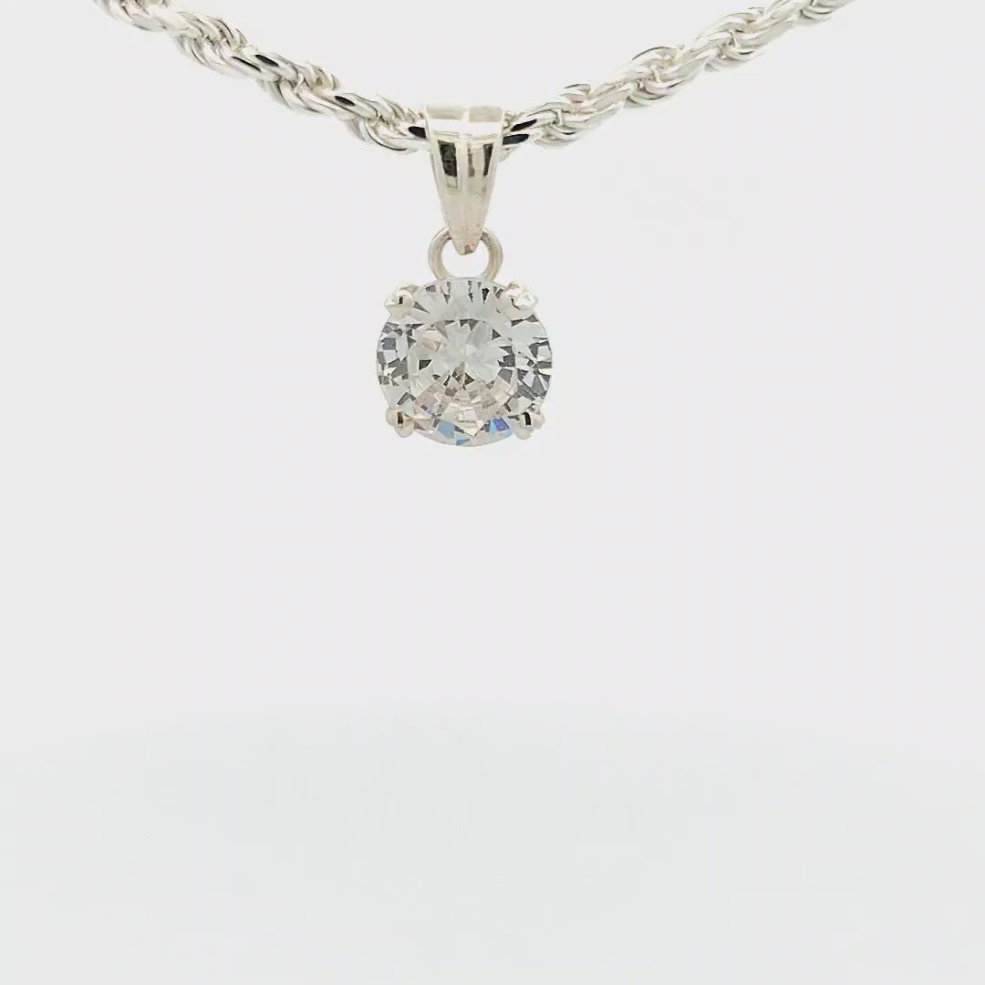 Cubic Zirconia Pendant - Virginia