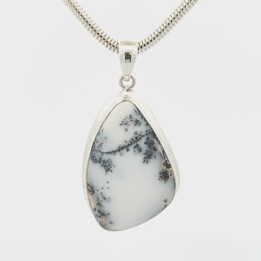 Dendritic Agate Pendant - Fancy