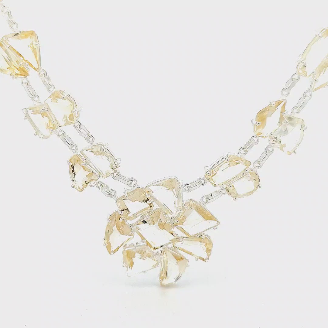 Citrine Pendant Necklace - Helena