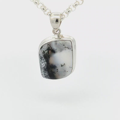 Dendritic Agate Pendant - Ingrid