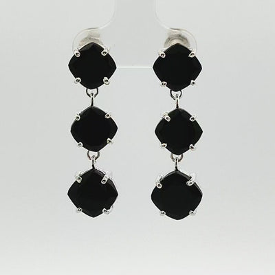 Black Onyx Earrings - Fenella