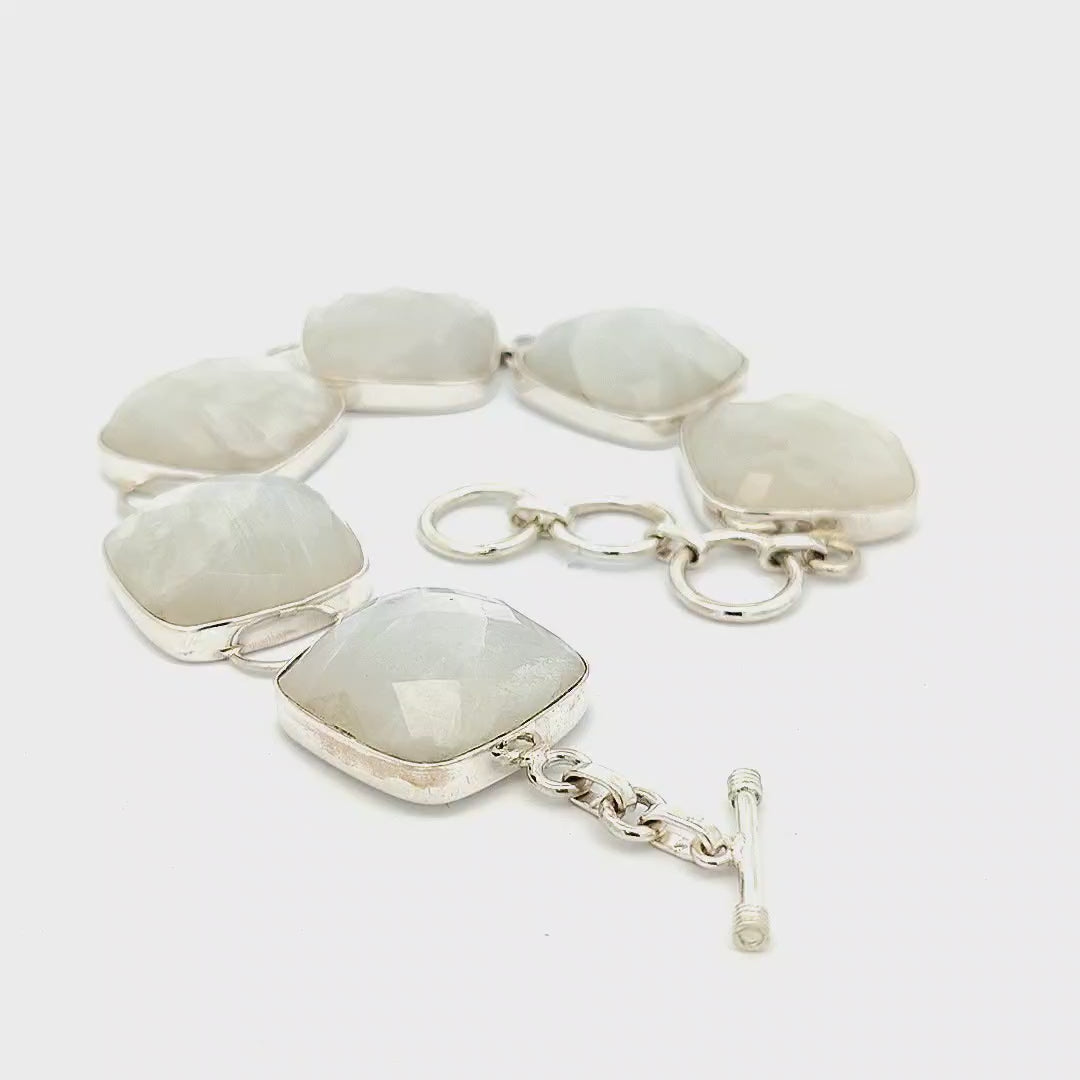 Rainbow Moonstone Bracelet - Kirsten