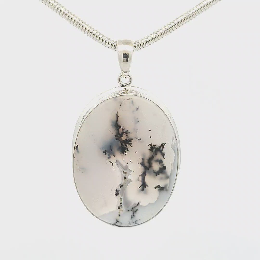 Dendritic Agate Pendant - Kloe