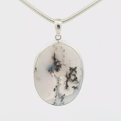 Dendritic Agate Pendant - Kloe