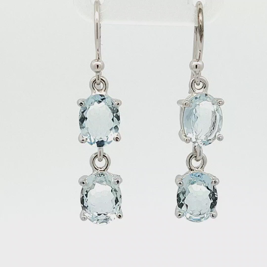 Aquamarine Earrings - Katie