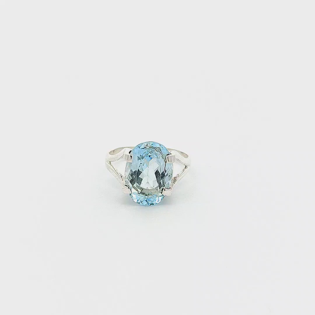 Blue Topaz Ring - Degas