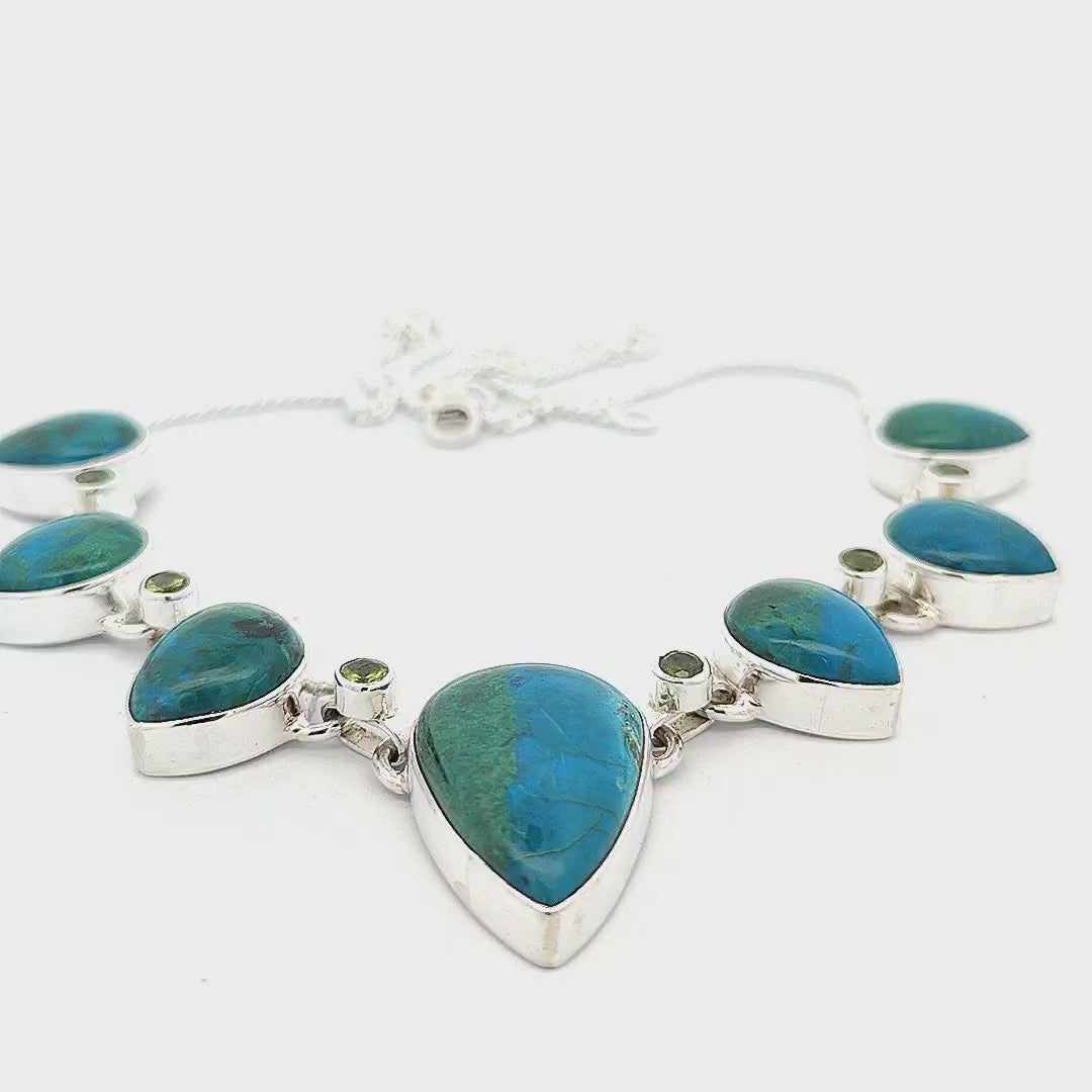 Chrysocolla Necklace - Clarice