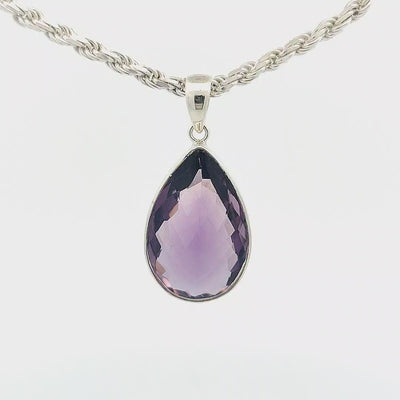 Brazilian Amethyst Pendant - Lara