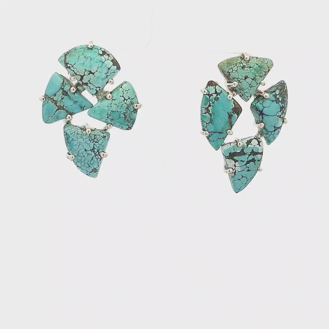 Natural Turquoise Earrings - Amelie