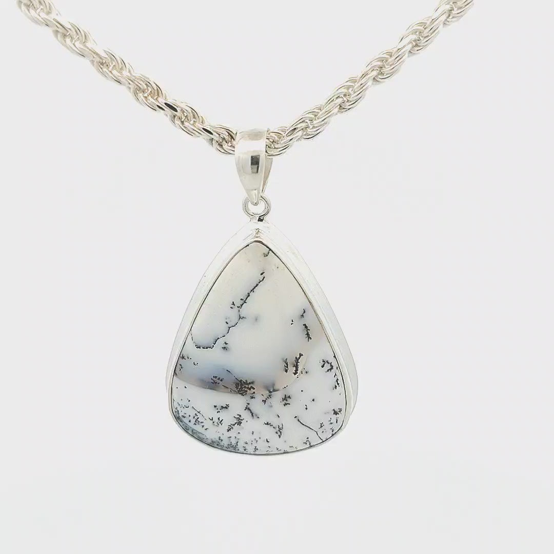 Dendritic Agate Pendant - Bobbi