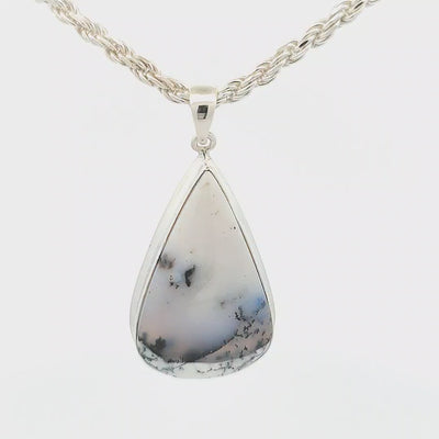 Dendritic Agate Pendant -  Gigi