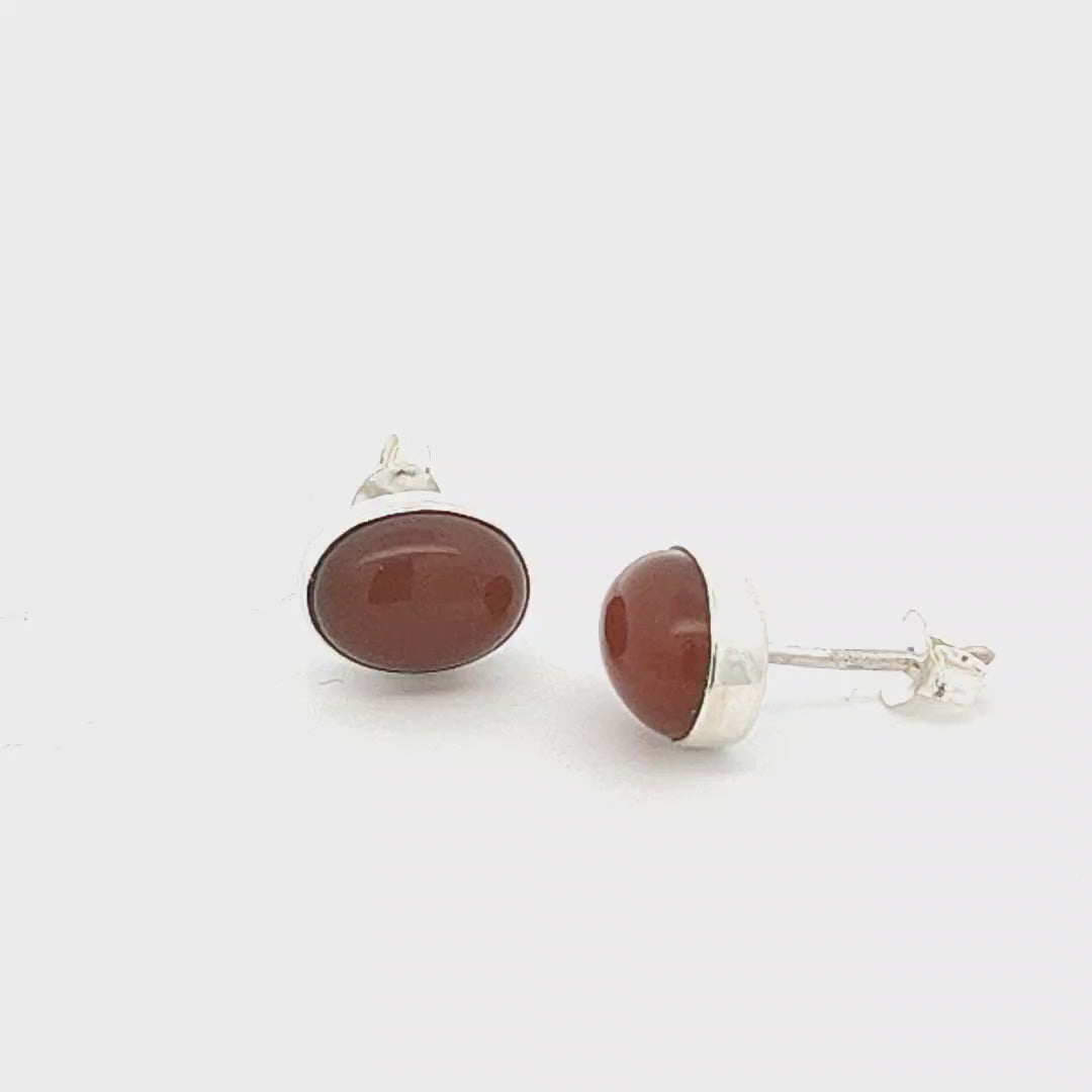 Red Onyx Earrings - Nadine